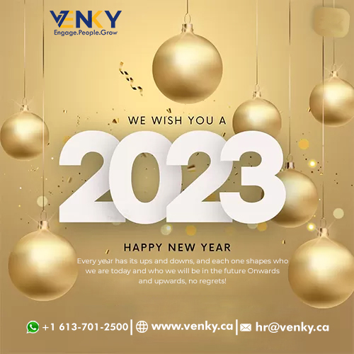 venkycanada7's tweet photo. Happy New Year! Here’s to a year of good health, lots of love and plenty of laughter. https://t.co/EPl3wbAE3I