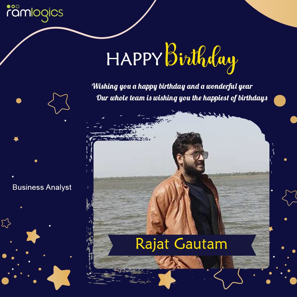 ramlogics18's tweet photo. Warmest wishes on your special day. May the blessings be always on your way. A very Happy Birthday @rajatgautam45
🎂

Wishes from team @ramlogics

#Ramlogics #Team_Ramlogics #think_blockchain #think_ramlogics #birthday #birthdaywishes #teammemberbirthday #businessanalyst #marketi https://t.co/qkRugz5zn3
