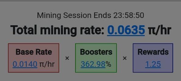 The new base mining rate is 0.0140π/h

1.4% reduction from 0.0142π/h

The decline was smaller than the previous 3.4 percent drop. Due to the hype surrounding some recent exchange listings, it is believed that the next drop will be even bigger.

Are you cherishing mining time?