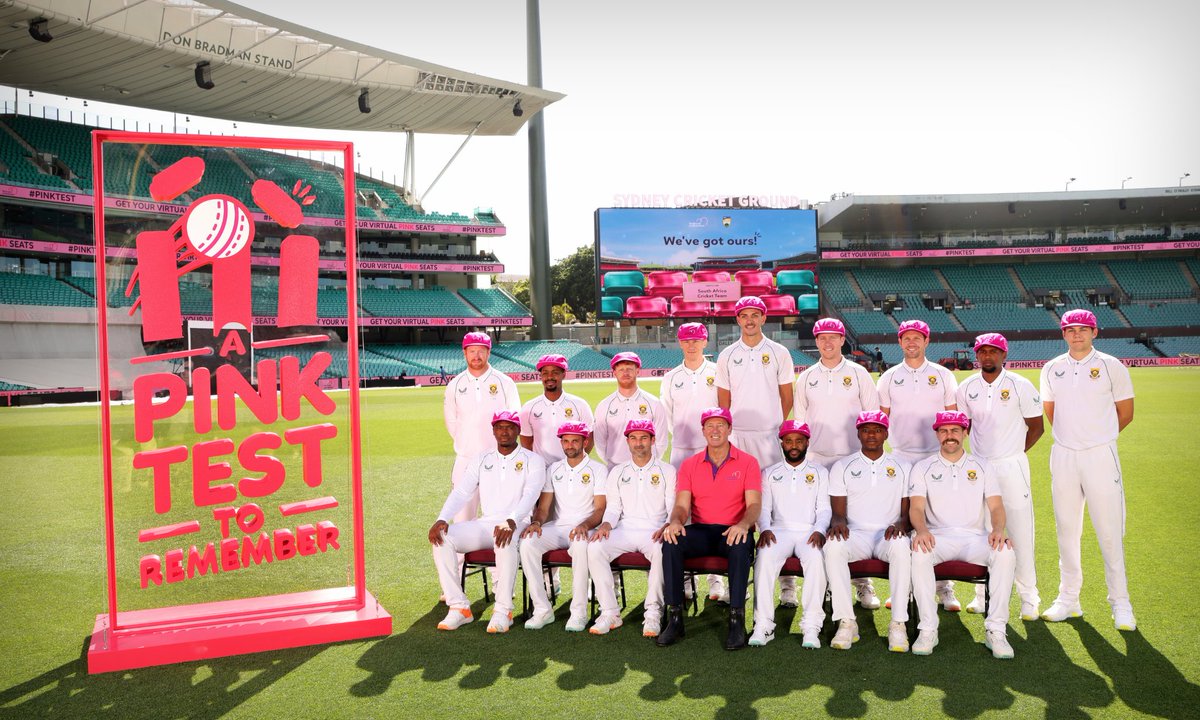 The <a href="/nrmainsurance/">NRMA Insurance</a> Pink Test kicks off on Wednesday and the Australian and South Africa Cricket Teams have their Virtual Pink Seats, do you have yours? Visit pinktest.com.au now! 
🏏#PinkTest #AUSvsSA <a href="/CricketAus/">Cricket Australia</a> <a href="/scg/">Sydney Cricket Ground</a>  <a href="/ProteasMenCSA/">Proteas Men</a>