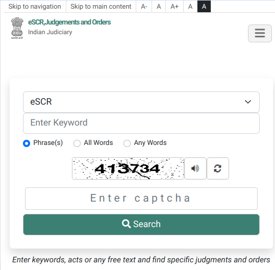 CiteCase's tweet photo. Big boost for caselaw research.

Now, we may not need paid research tools for caselaw research.

The Supreme Court launches eSCR search portal. (both SC and HC judgments available with free text search)

Just check it out here: 

🔗https://t.co/9Wym6iGmiT https://t.co/8ixxCIV4UB