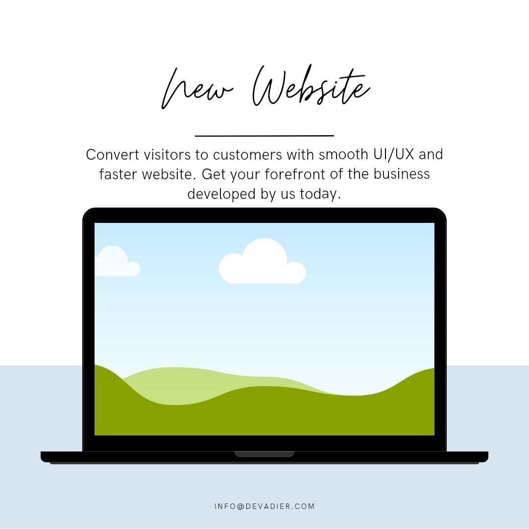 devadier's tweet image. We make sure your business forefront is loved by your customers!

#softwaredevelopment #webdevelopment #freelancewebdeveloper #website #softwareagency