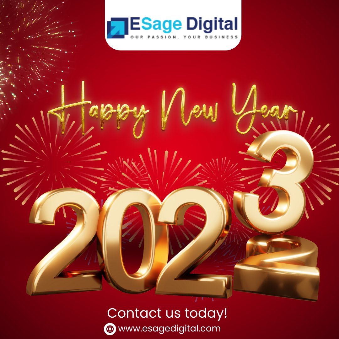 Let this year of 2023 offers you one of the dazzling rides for the journey towards your success.
Wish you a Happy New Year
.
.
.
#esageit #esageitservices #newyear2023 #digitalmarketingagency #happynewyear #newyear #newyearseve #newyearcelebration #celebrate #newyeargift