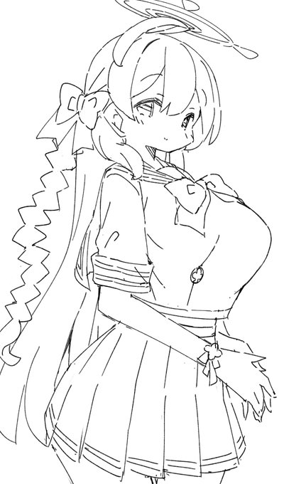 画像整理してたらいつ描いたかわからないハナコ見つかったけどおっぱいの描き方がなかなかえっちで僕よりうまい 