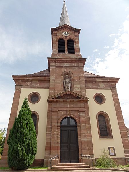 MonumentumFr's tweet photo. Eglise catholique Saint-Léger à #Kogenheim (#BasRhin) Construction XVIIIe siècle. Eglise : inscription par arrêté du 21 avril 1934.
Suite 👉 https://t.co/kblopDt43H
#Patrimoine #MonumentHistorique https://t.co/HoycCG2ovO