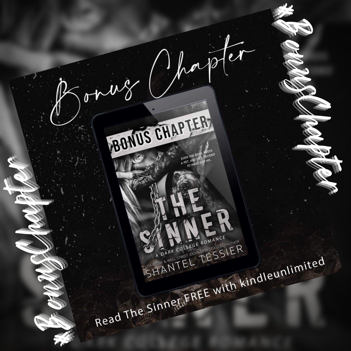 🖤You don't want to miss this bonus chapter of 𝗧𝗵𝗲 𝗦𝗶𝗻𝗻𝗲𝗿 by <a href="/shantel_tessier/">Shantel Tessier</a>🖤
Get your copy here
➡️ dl.bookfunnel.com/xdsu65j0vy 
If you have NOT read 𝗧𝗵𝗲 𝗦𝗶𝗻𝗻𝗲𝗿, it's strongly suggested NOT to read this bonus chapter, it contains nothing but SPOILERS!