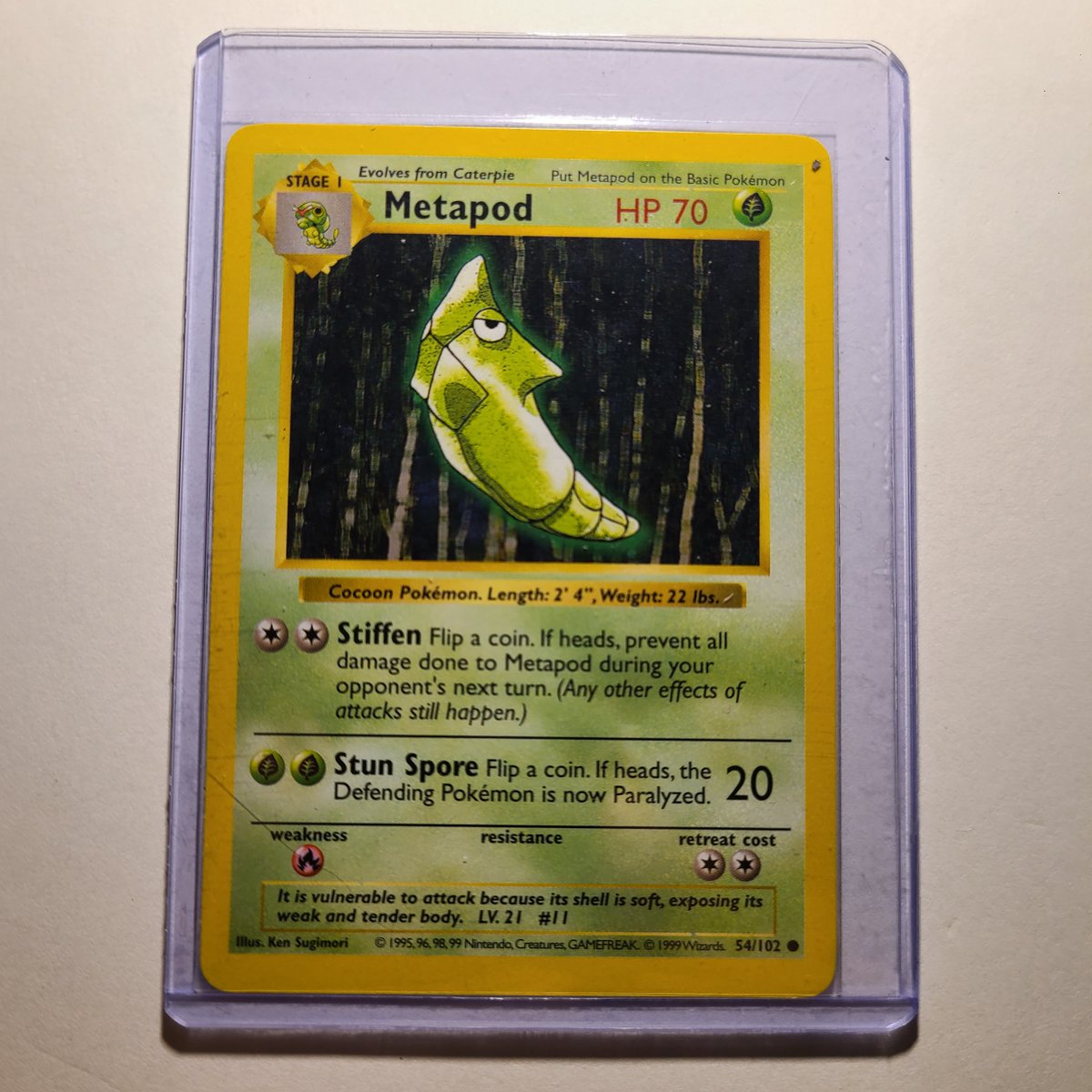 ElfTowerHobbies's tweet image. This shadowless base set Metapod would make a great addition to any collection, grab it quick! #metapod #stage1 #bug #pokemon #tcg #trading #card #game #shadowless #base #set #wizards #ebay #store #resale #reseller #thrift #find #flip #hustle #ecommerce #collectible