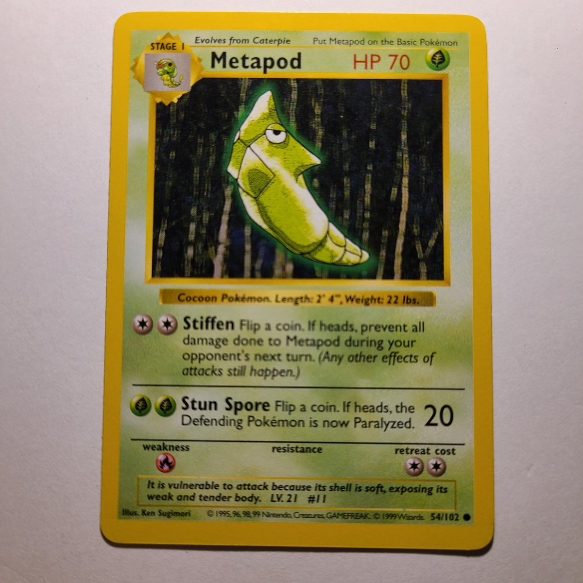 ElfTowerHobbies's tweet image. This shadowless base set Metapod would make a great addition to any collection, grab it quick! #metapod #stage1 #bug #pokemon #tcg #trading #card #game #shadowless #base #set #wizards #ebay #store #resale #reseller #thrift #find #flip #hustle #ecommerce #collectible