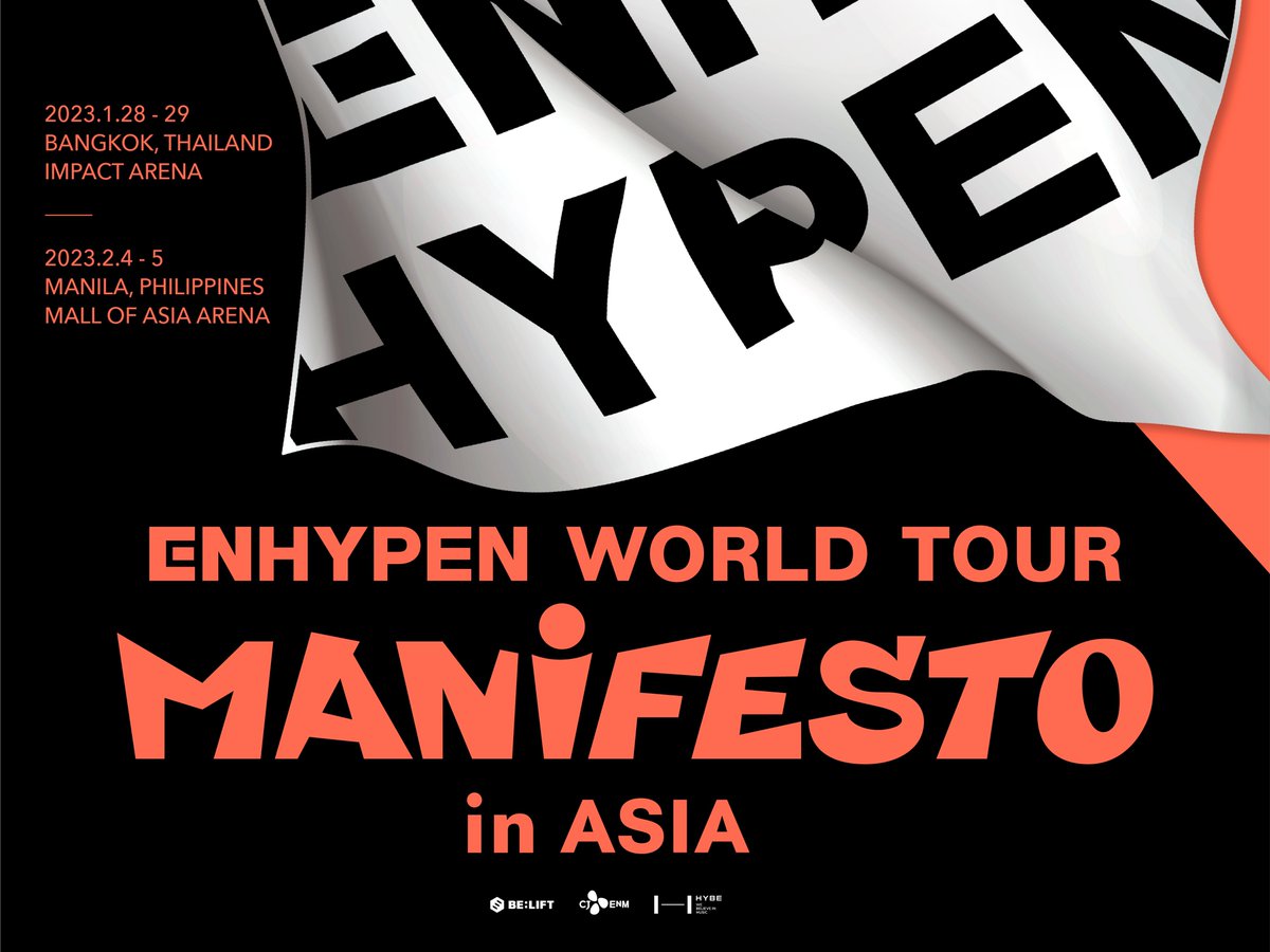 OPEN PAPER GREETINGS ENHYPEN
MANIFESTO IN BANGKOK 🇹🇭

💵 Outdoor: 10k | Outdoor + indoor: 20k
🗓 28-29 Januari 2023

❗️ Limited slot ❗️

📨 DM for order &amp; details