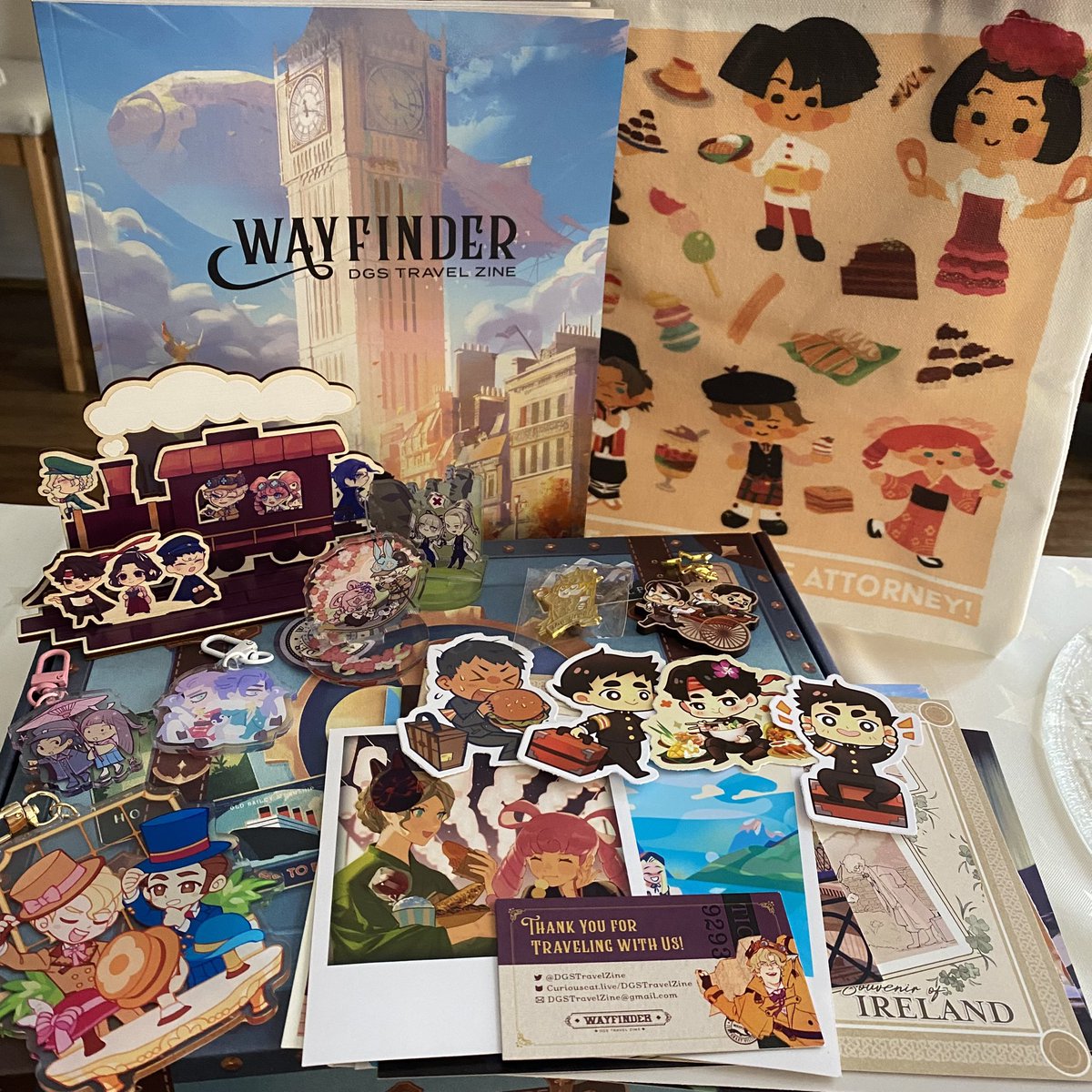Received the <a href="/DGSTravelZine/">Wayfinder - completed!</a> and everything is so cute including the box 😳