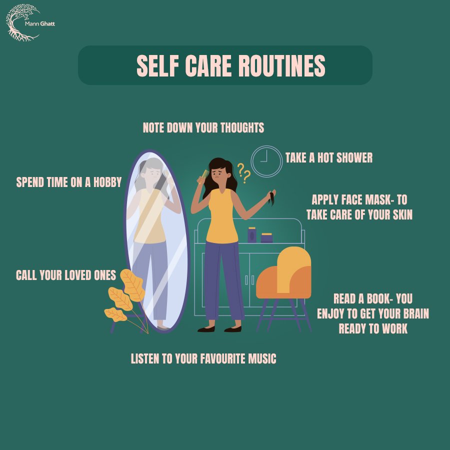 MannGhattTel's tweet photo. Here are 7 self care routines to stay positive and productive. 

#selfcareroutine #staypositive #stayhelathy #selfcare #dailyreminder 
#healthliving #positivemind #healthtips #stayproductive @MannGhattDotCom @MannGhattTel https://t.co/AtpPNmV0JG