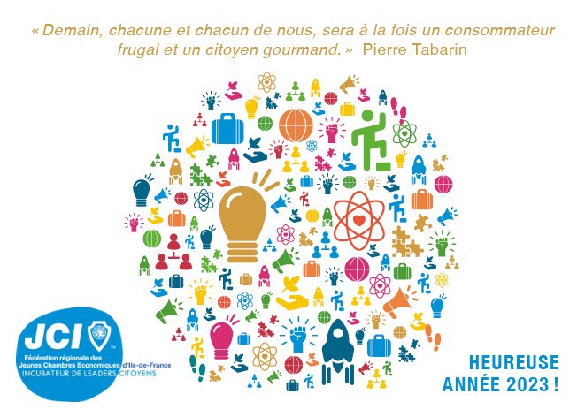 Une année pour : 
- mobiliser la jeunesse francilienne sur les enjeux d'avenir. 
-impacter durablement et positivement notre territoire .
-une transformation sociétale de nos organisations. 
Nous vous souhaitons une belle année 2023.
Suivez-nous et devenez acteur de l'aventure!