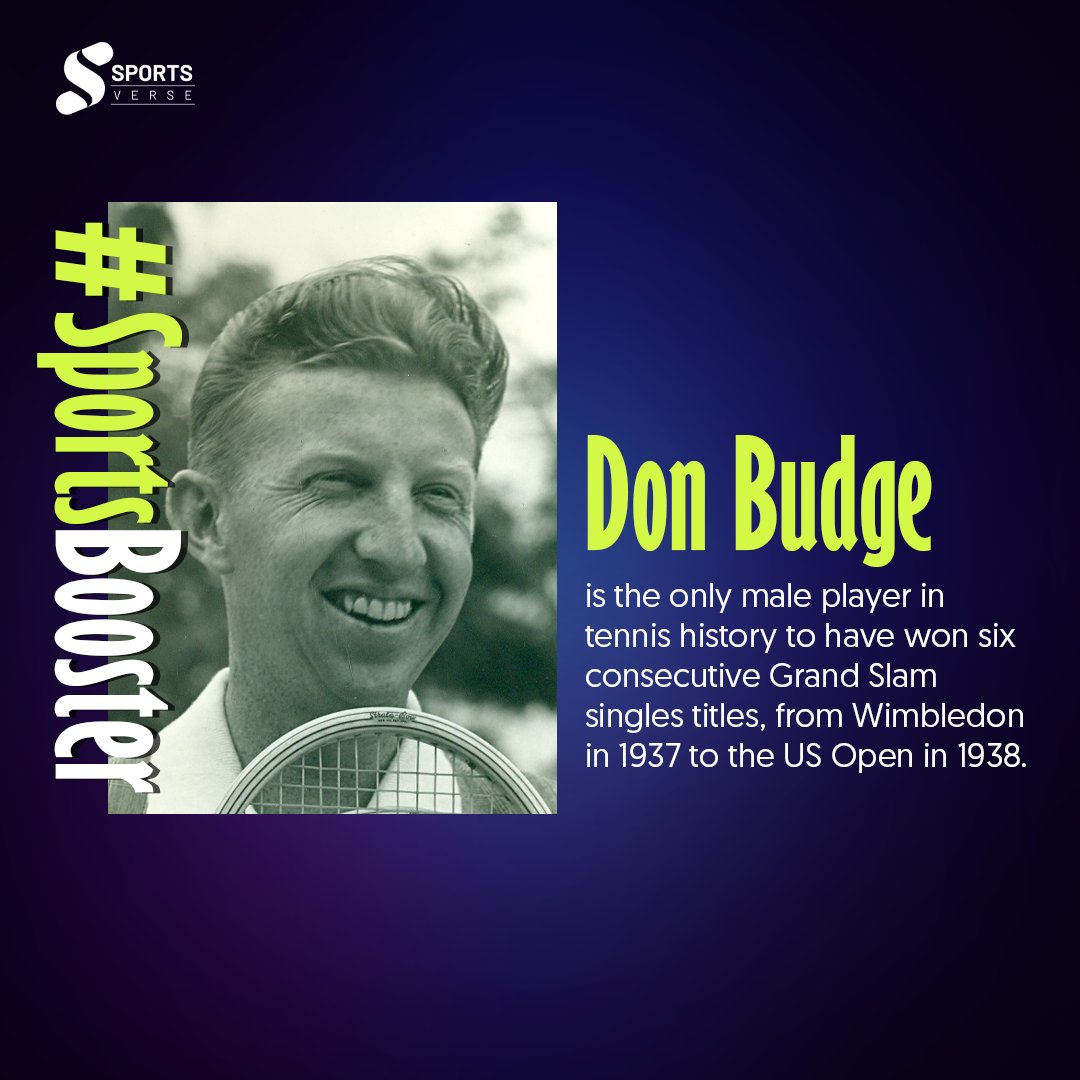 sportsverse_'s tweet photo. The greatest #tennis players of all time. 

#Sportsverse #sportsbooster #sportsfact #Facts #DonBudge #sportlegend #legend #SportsverseWorld #sports #metaverse #traders #tradingtokens #investment #digitalassets #cryptocurrencytrading #decentralizedexchange #blockchaingaming https://t.co/tdM42yFI8c