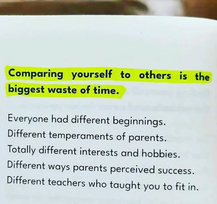 selfcarecanvas's tweet photo. Comparison is the thief of joy. https://t.co/mnoEg6f6jJ