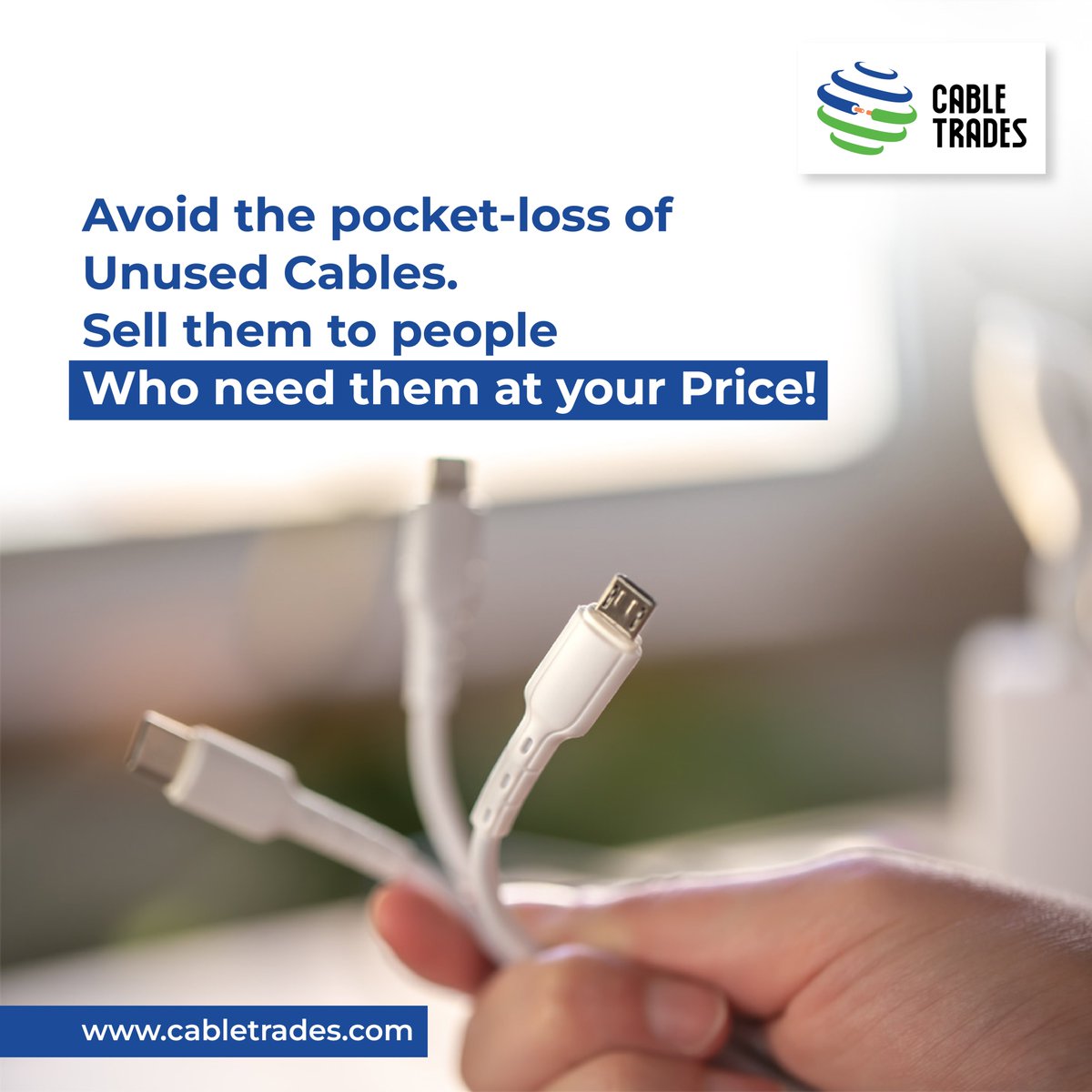 CableTrades's tweet image. Instead of trashing extra cables, earn back the cost by selling it on CableTrades, an online platform with verified buyers &amp;amp; sellers! 
👉cabletrades.com
#cabletrades #cabledistributor #cableaccessories #cablemanagement  #qualitycables #cablesupplier #cablemanufacturer