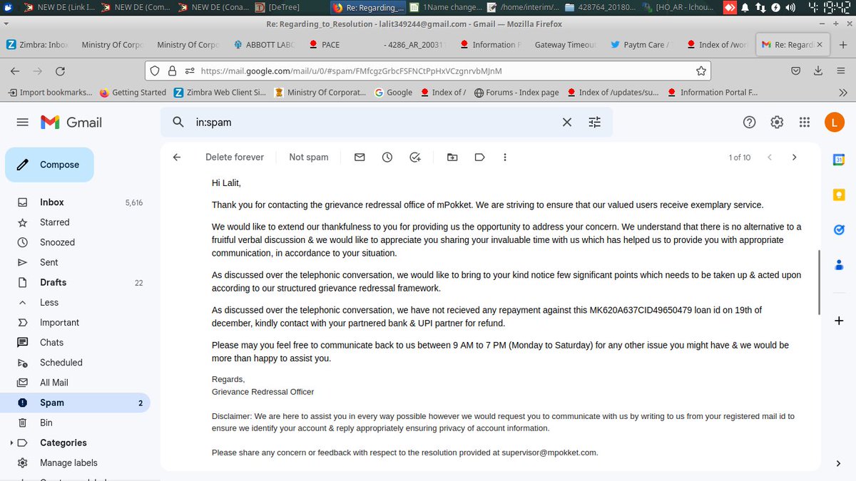 Lalitsi5's tweet photo. @Paytmcare @RBI @mPokketOfficial I have provided the all the proof that merchant did not received the payment and payment failed from paytm end and still my money is not refunded https://t.co/Zl7KJjKNAB