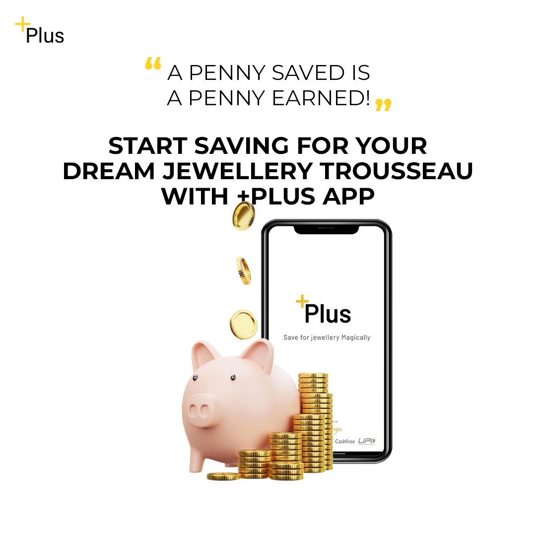 PlusGoldIN's tweet image. At the beginning of the year, start saving for the jewellery trousseau to look all glam. ✨
Start saving today with Plus App. 
Install the app from Play Store or App Store.

 #SavingsApp #PlusApp #PersonalFinance #DigitalGold #GoldInvestment #GoldSavings #GoldJewellery #Diamond