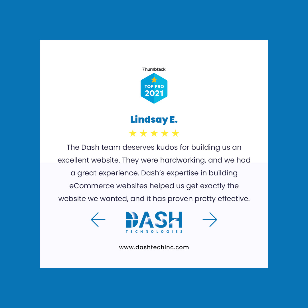 dashtechinc's tweet photo. Thank You, Lindsay!
Having you with us was a pleasure for #DashTechInc. We really value the fact that you are being so open with us and taking the time to share your #feedback. Let's connect: https://t.co/2vbTWMyF0R
#ClientTestimonal #Review #Software #Technology #MobileApp https://t.co/xOxPI8ILkU
