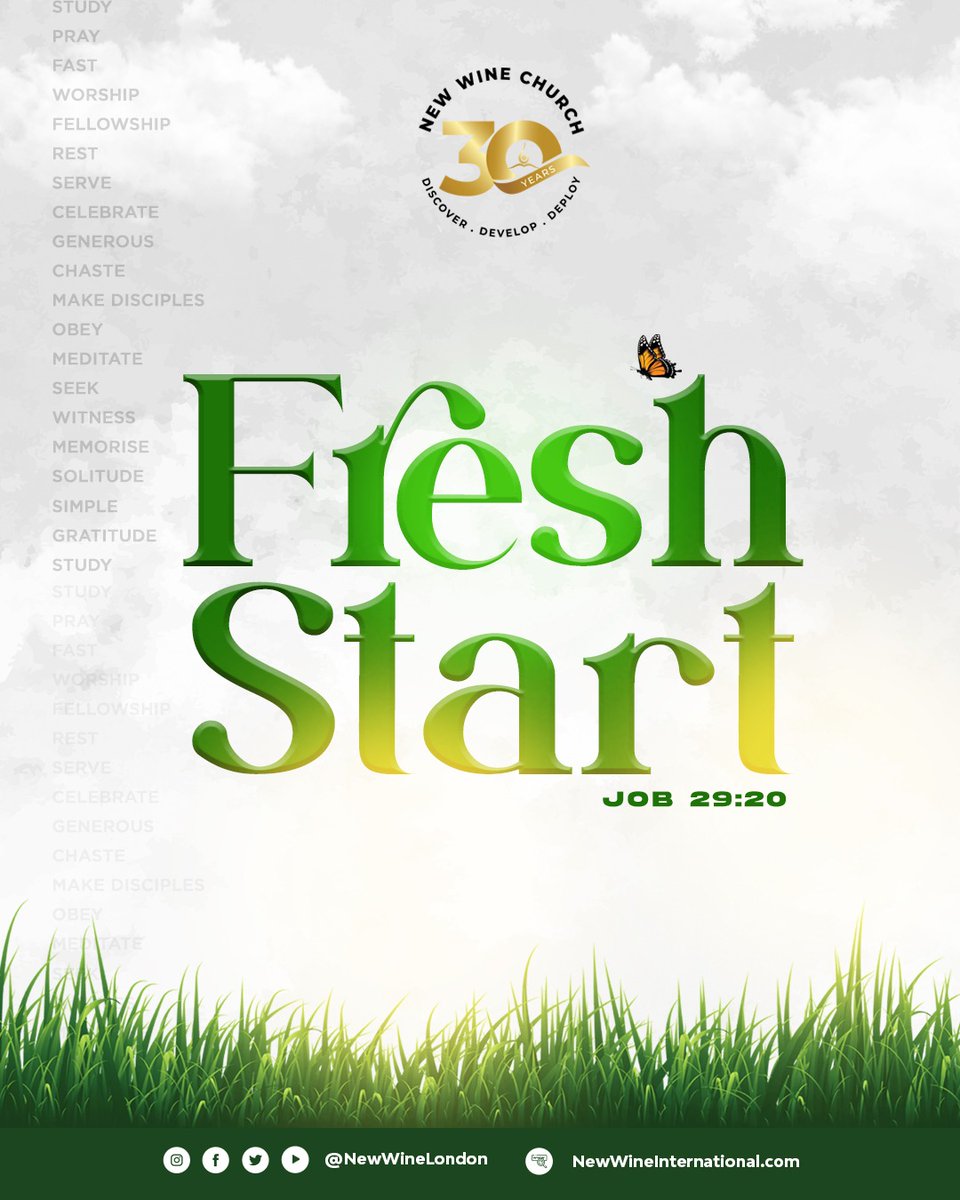 nwclagos's tweet image. Welcome!
*This is 2023*
My year for a ‘Fresh Start’
I am loved by God Saved by Christ
Empowered by the Holy Spirit
For a ‘Fresh Start’
#freshstart
*My strength is renewed daily*
I am effective for God, to fulfil His desires
#freshstartnwc
#freshstart2023
#freshstartnewwine 🌻