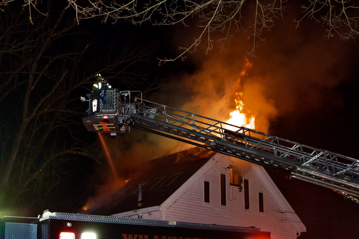 Wilmington Fire fought a 2 Alarm fire this morning <a href="/FireWilmington/">Wilmington Fire Department</a>  <a href="/WilmMaFire1370/">Wilmington MA Firefighters</a>   More picture later