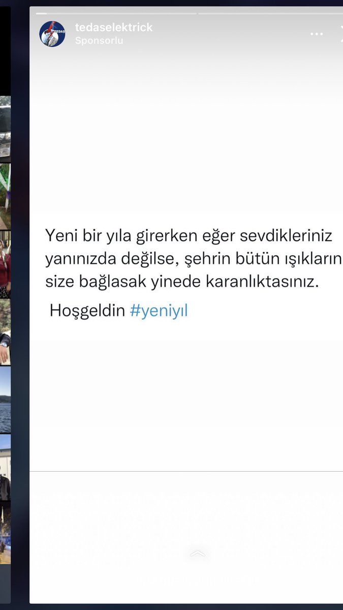 ademassss1's tweet photo. Tedaşın yeni yıl mesajına bakın https://t.co/YYI63eLiBB
