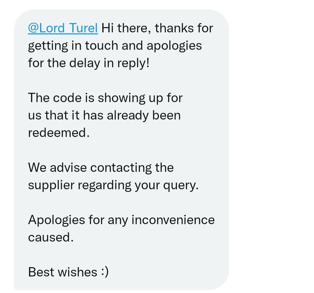@AskSmythsToys @AskSmythsToys @SmythsToysUK response for the issue where someone in their store had redeemed my son's code was to state that it had already been redeemed. Well no sh*t Sherlock, Also you supplied it #CustomerService #badcustomerservice #customerexperience #customersatisfaction