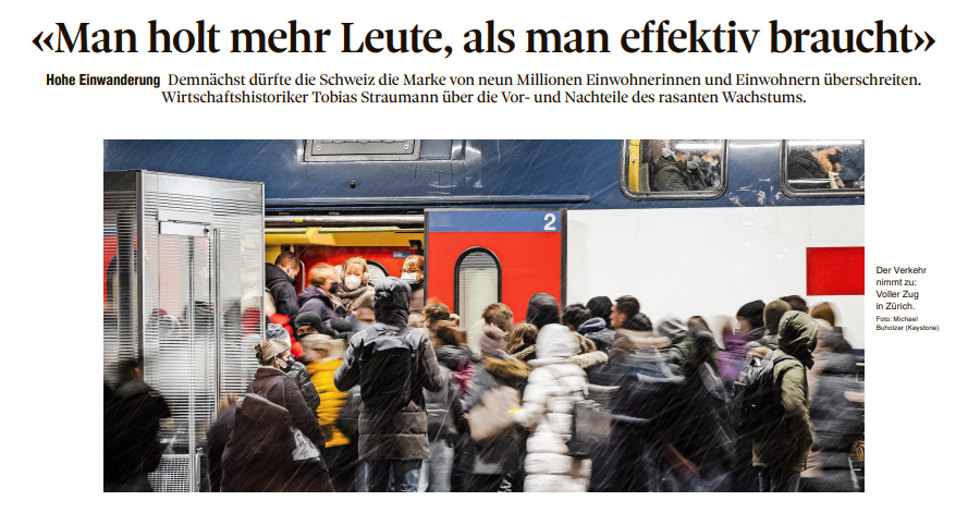 Alain_Buehler's tweet photo. Benvenuti nella Svizzera da 9 milioni di abitanti. Nel 2023 la popolazione del nostro Paese raggiungerà le 9'000'000 di unità in anticipo sulle previsioni. L'UDC è intenzionata a porre un freno, anche passando dalle urne se necessario! #Immigrazione #Iniziativa #UDC https://t.co/k4jdZJTGmE