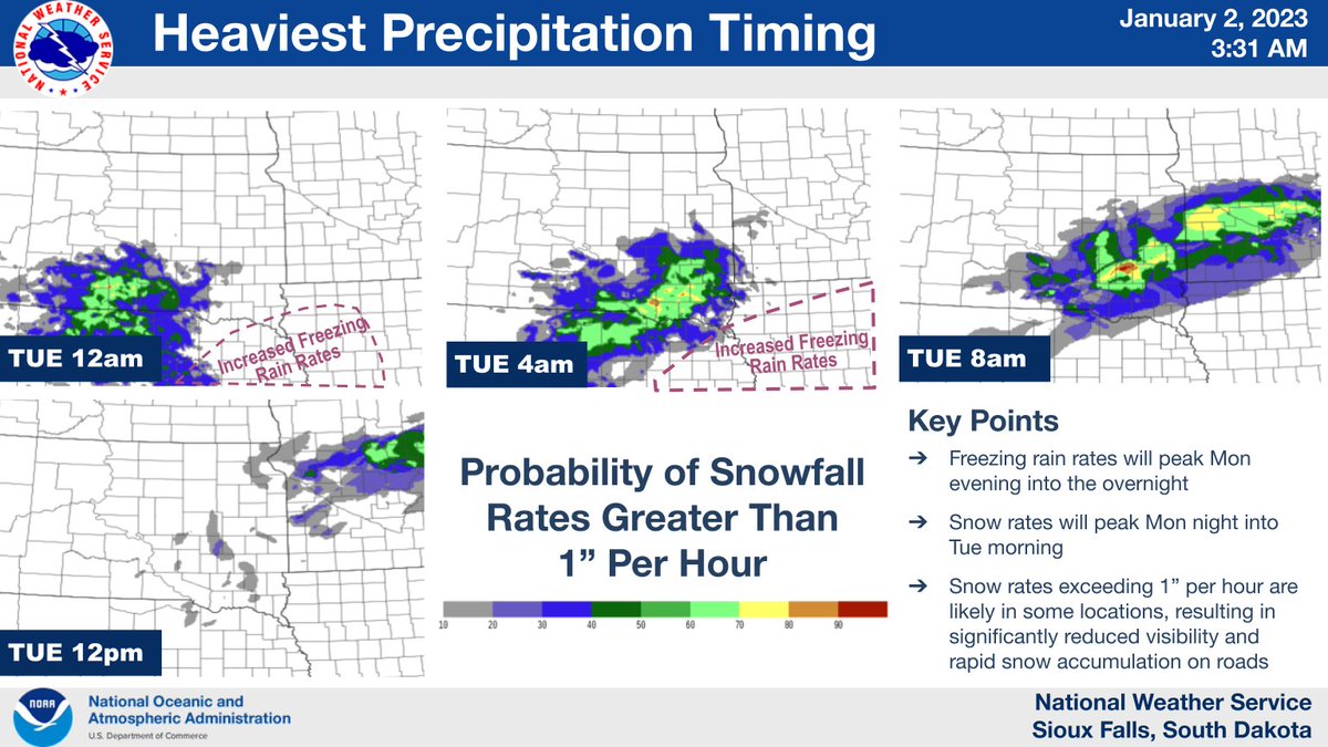 NWS Sioux Falls on Twitter "Snowfall rates exceeding 1 inch per hour