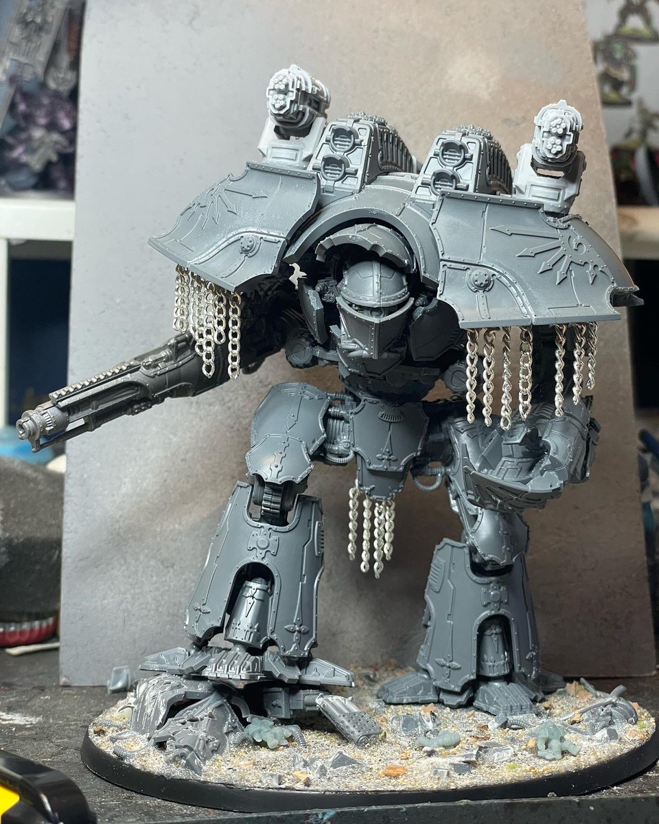 TheForgeofMars's tweet photo. Aegiduchos - Bearer of Aegis is now complete in its build, hopefully I’ll get some paint on him soon enough. 😃🤘🏻

#WarhammerCommunity #AdeptusTitanicus #Warmongers #Warmaidens #Waranthem #AgeOfDarkness #HorusHeresy #LegioVulturum #GoreCrows https://t.co/rlrV8pWE0O