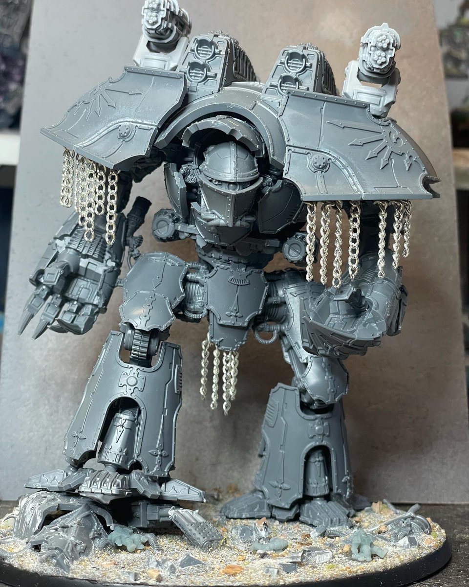 TheForgeofMars's tweet photo. Aegiduchos - Bearer of Aegis is now complete in its build, hopefully I’ll get some paint on him soon enough. 😃🤘🏻

#WarhammerCommunity #AdeptusTitanicus #Warmongers #Warmaidens #Waranthem #AgeOfDarkness #HorusHeresy #LegioVulturum #GoreCrows https://t.co/rlrV8pWE0O