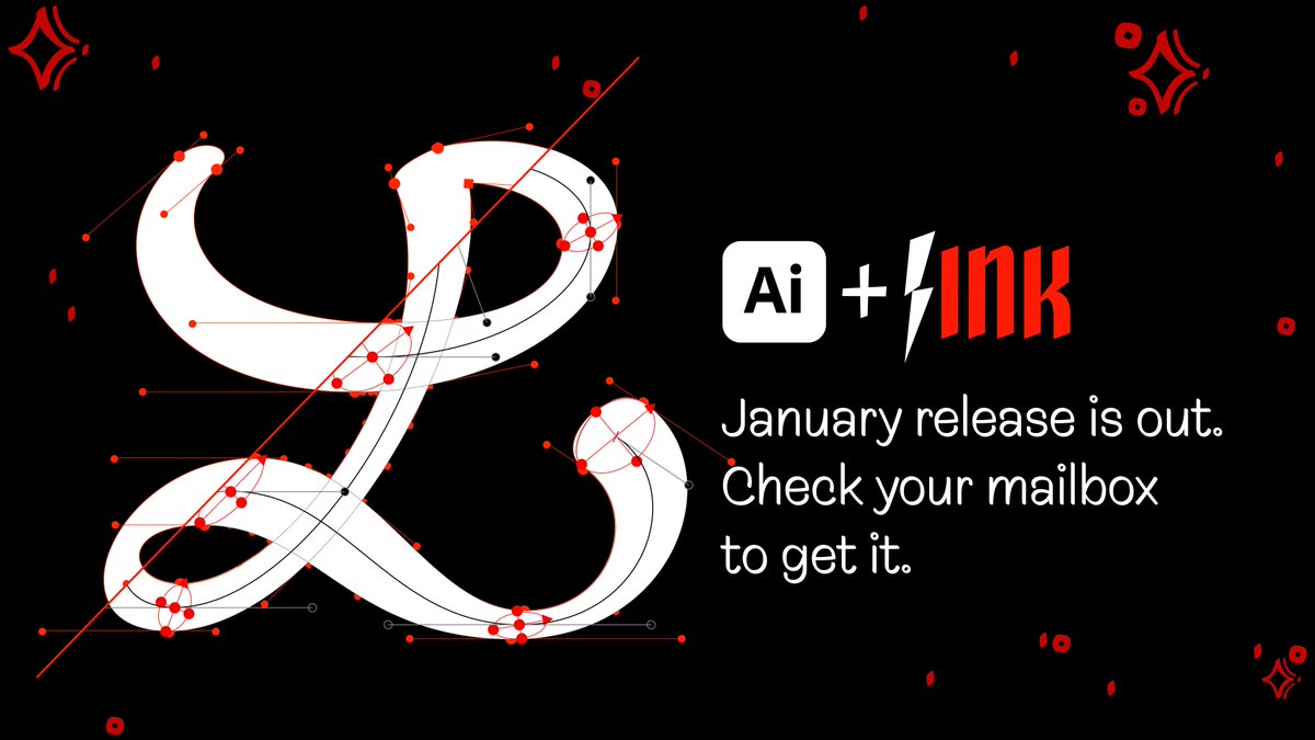 The new version of LTTR/INK for Adobe Illustrator is out: bitly.ws/ytCt