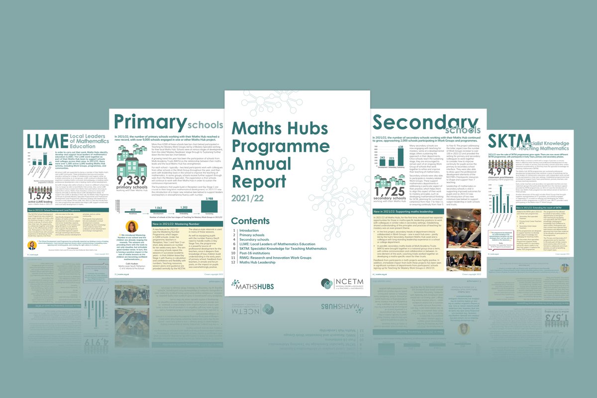 A year’s worth of activity in the Maths Hubs Programme condensed into one handy document. We hope you’ll think it’s an impressive read ncetm.org.uk/media/ivjdmdao…