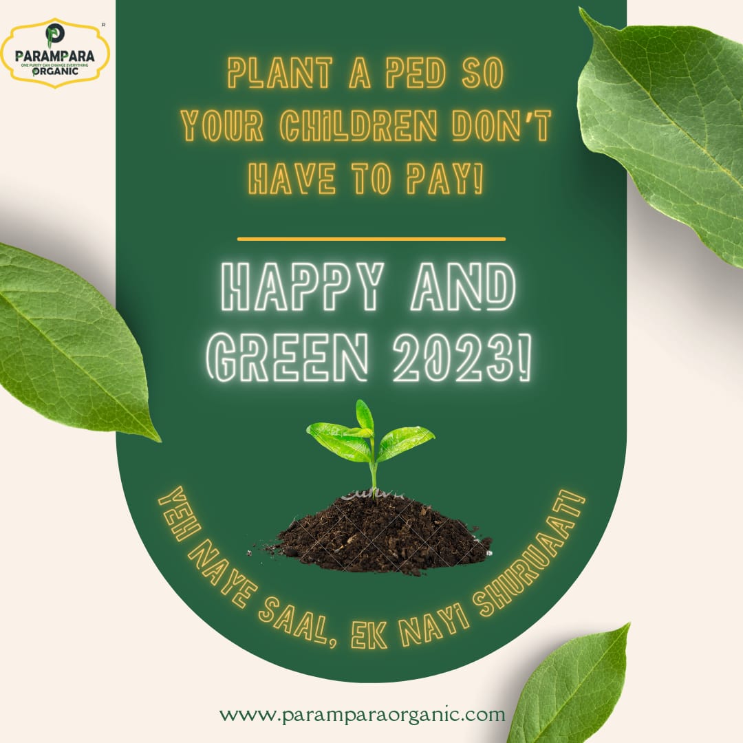 This New Year, insted of making grand promises to ourselves, let's promise to cultivate one small plant. Wishing you all a Happy &  Green 2023! 🌱

YEA NAYE SAAL, EK NAYI SHURUAATI ✨

#happyyearresolution
#switchtoorganic