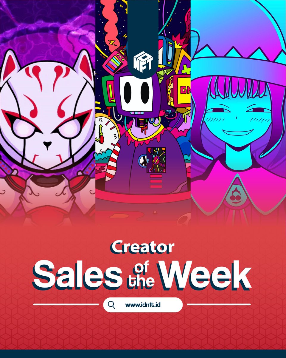 idnft_'s tweet photo. Hi fams! 🚨
Ini dia beberapa kreator NFT yang berhasil melakukan penjualan minggu kemarin di CREATOR SALES OF THE WEEK!
Selamat untuk @Roboverse_NFT @marventyoamala @aranemiku 🥳
Yuk intip profil dan karya-karya keren dari mereka!
#IDNFT #NFT #CreatorSalesoftheWeek https://t.co/Ls2khnMRd1