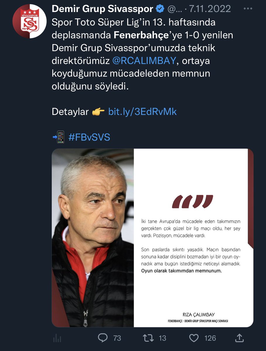 harbisports's tweet photo. Galatasaray maçı sonrası yapılan açıklama  /  Bir penaltısının verilmediği ve aleyhine haksız penaltı çalındığı Fenerbahçe maçı sonrası yapılan açıklama… https://t.co/RtIfKz3r5F