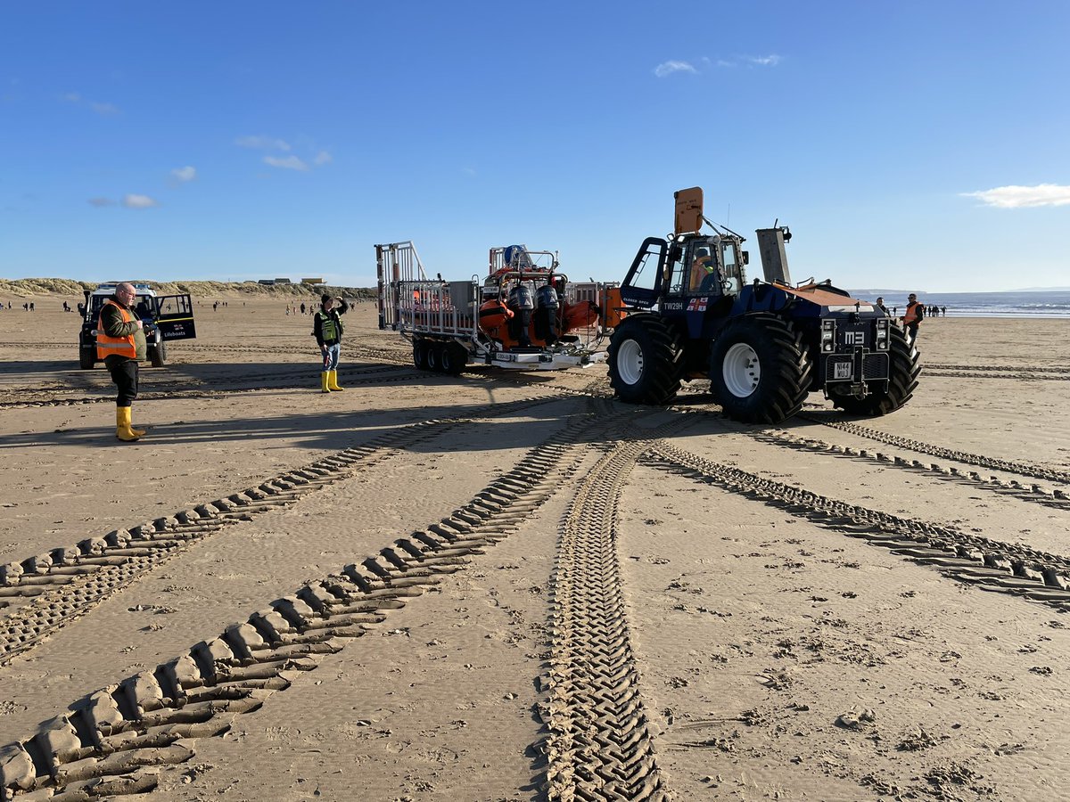 PorthcawlRNLI's tweet photo. It may be a bank holiday but training never stops for our RNLI volunteers. Our tractor drivers are currently undergoing driver assessments on our Talus MB-4H tractor on Sandy Bay #RNLItraining https://t.co/G1vGgTQKp2