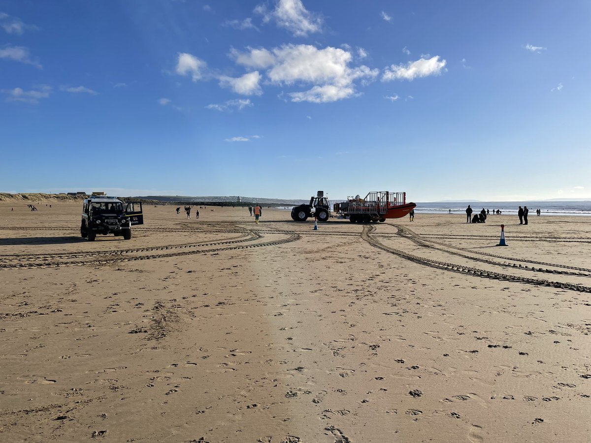 PorthcawlRNLI's tweet photo. It may be a bank holiday but training never stops for our RNLI volunteers. Our tractor drivers are currently undergoing driver assessments on our Talus MB-4H tractor on Sandy Bay #RNLItraining https://t.co/G1vGgTQKp2