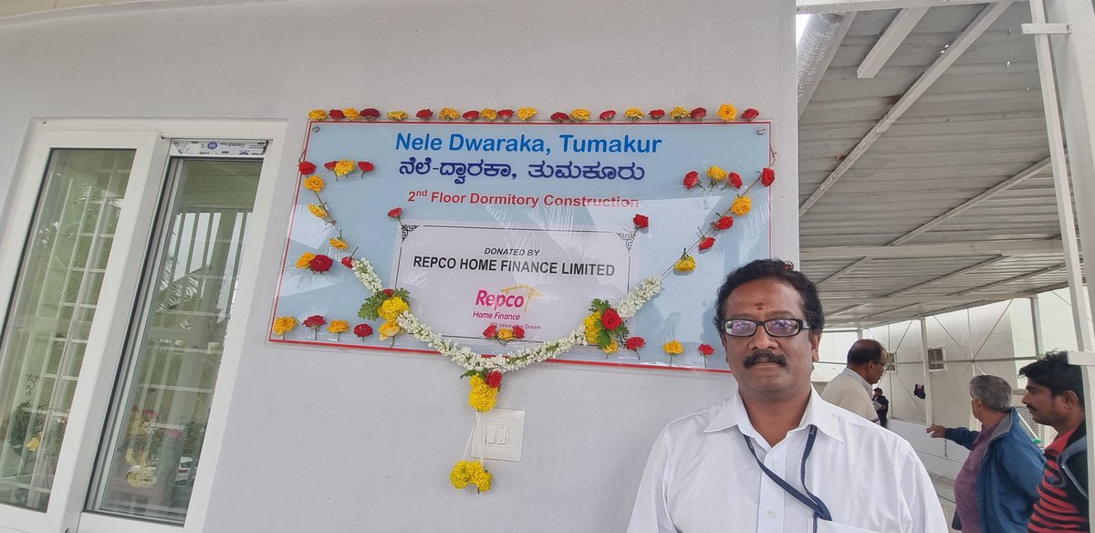 nelefoundation's tweet photo. Our gratitude to Repco Home Finance for supporting via CSR funding to help construct a dormitory for our girl children at Tumkur Nele. Thanks to Mr Kumaresan from Repco for being present at the opening puja .@RepcoHome https://t.co/djSC8UEmnX