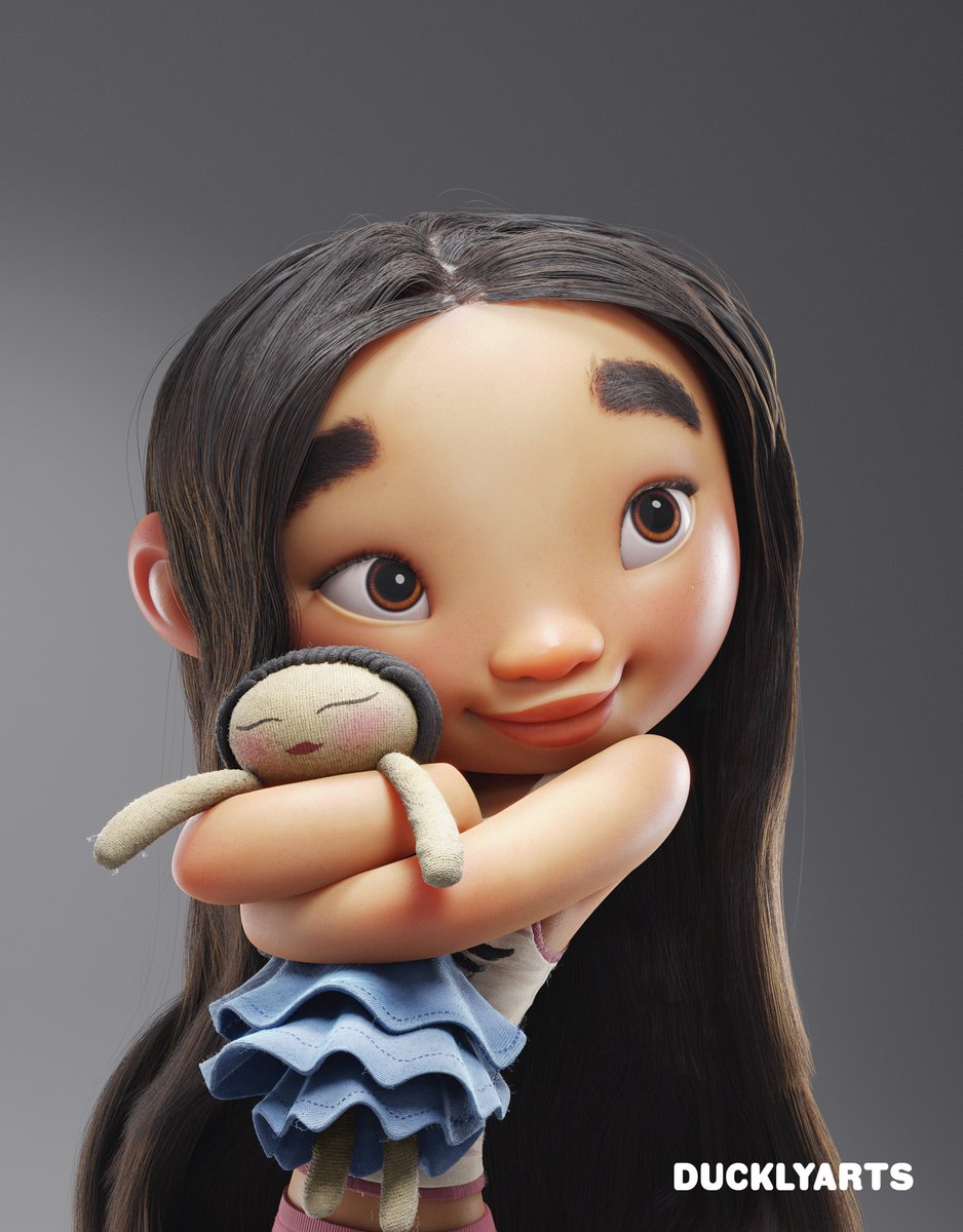 ducklyarts's tweet photo. My first post for 2023. Feifei "Over the Moon" Look Development! I found this model made by @_LeoRezende and fell in love with it! I did the texturing, material, lighting and hair groom😃
#3dcharacter #feifei #overthemoon #b3d #blender
#3drender https://t.co/zjPqzSGCpo
