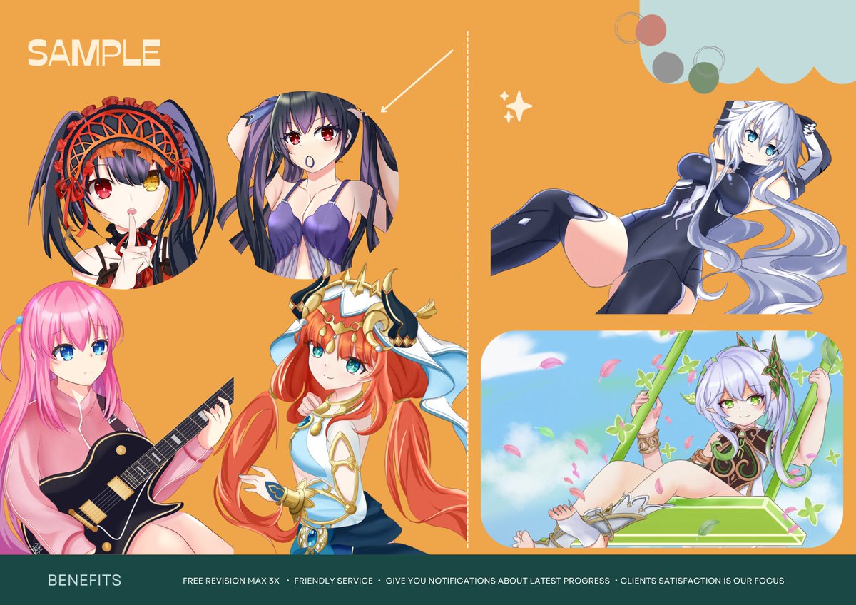 yunoha_ra's tweet photo. [Retweets are really appreciated!]
Art! COMMISSION SHEETS 
If you looking for artist, I’m ready to be part of your partner.
Don't hesitate to ask me anything on DM.

Thank you very much!
#commissionsopen
 #lookingforcommission  #opencommissions https://t.co/m0Kv8JW6qA