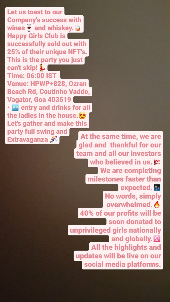 _HappyGirlsClub's tweet photo. @ngpixels_ @ganatra_rajan @mahekganatraa #attempttheimpossible #HappyGirlsClub #HGC #NFT #CelebrationWeek #NewYear #NewYear2023 #NewYearsEve #2023NewYear #Welcome2023 https://t.co/4fLeLT1k0h