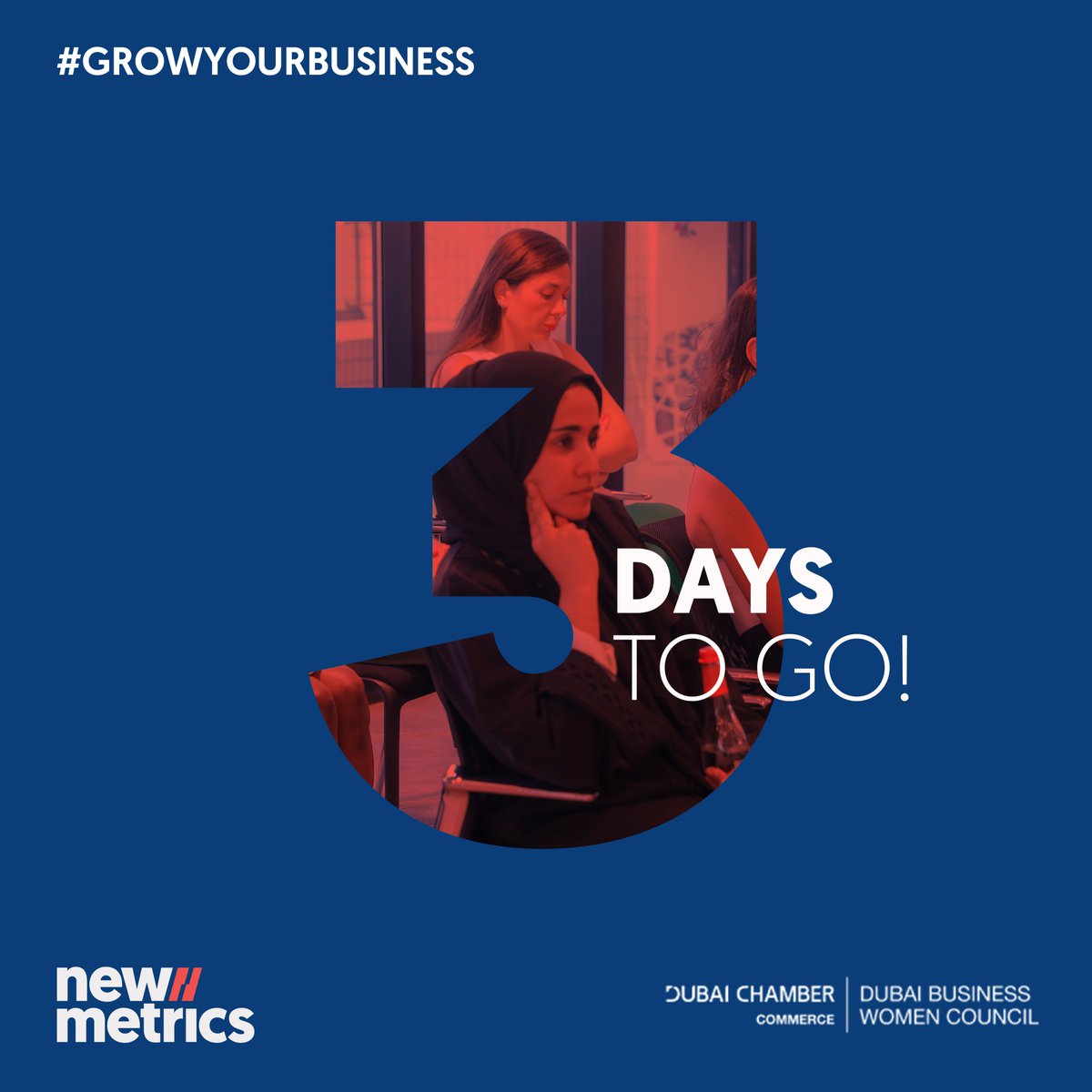 Only 3 days are left for the DBWC - New Metrics' unique Executive Accelerator program, a fully bespoke platform to empower business owners on their path to success.

To learn more about the program, visit bit.ly/3P5pc6p

#BusinessSuccess #womenempowerment
