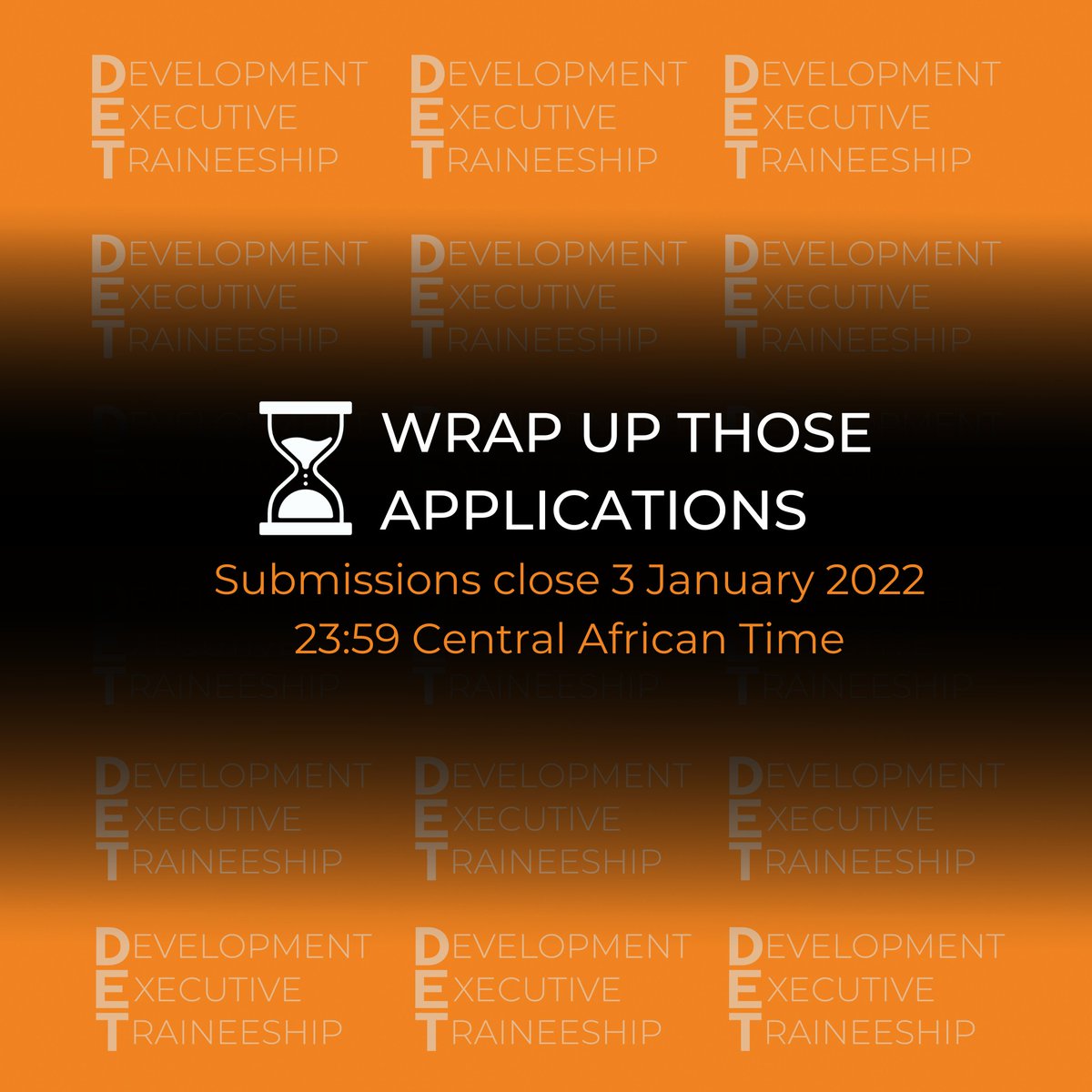 rlnsinstitute's tweet photo. Wrap up those Applications!⏰
Submissions for both the 🟣Episodic Lab and the 🟠Development Executive Traineeship (DET) programmes in partnership with @netflixsa close 3 January 2022🗓️ at 23:59 Central African Time.
#RealnessInstitute #Netflix https://t.co/5FlJ5BdU6y