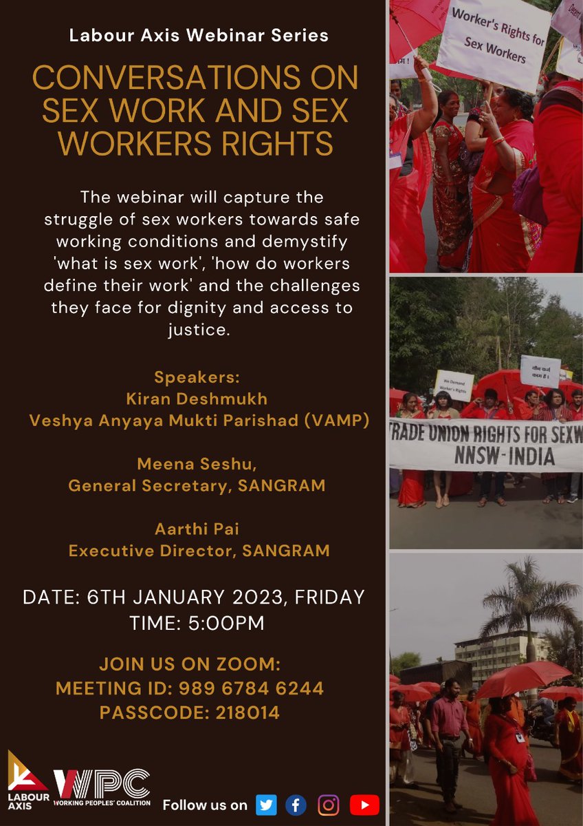 #sexwork #sexworkersrights #webinar #sexworkeradvocacy #sexworkiswork #labourrights #humanrights #endstigmatization #endthestigma #stophumanrightsviolations #supportsexworkers #sexworkersagainsttrafficking #sexworkisdecentwork