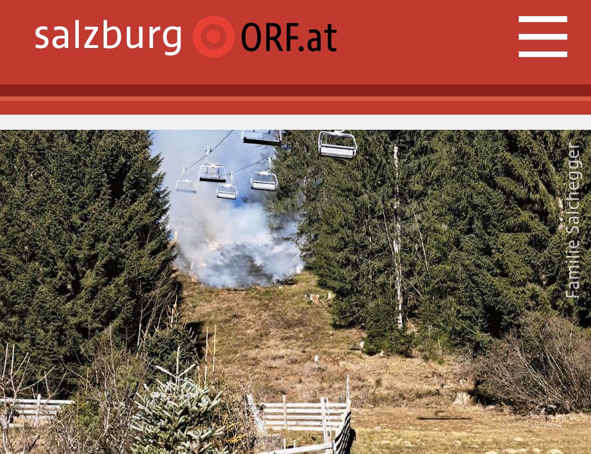 beton_blau's tweet photo. 2. Jänner 2023, es ist so trocken und warm, dass unter einem Sessellift im Skigebiet ein Flächenbrand ausbricht. Gelöscht wurde er über die Leitung der Schneeanlagen https://t.co/2FEHfLGASY https://t.co/5nd2NtIqRx