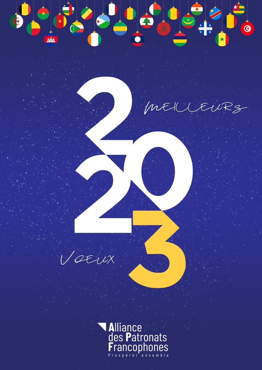 PatronatsFranco's tweet photo. L'Alliance des @PatronatsFranco vous souhaite une très belle année 2023. https://t.co/ALREC7pggn
