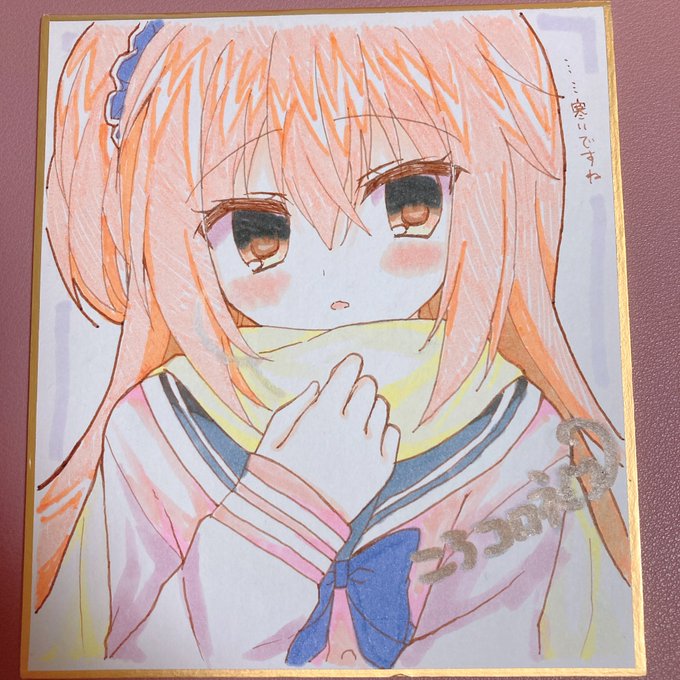 めぐるちゃんのミニ色紙完成!✨ 