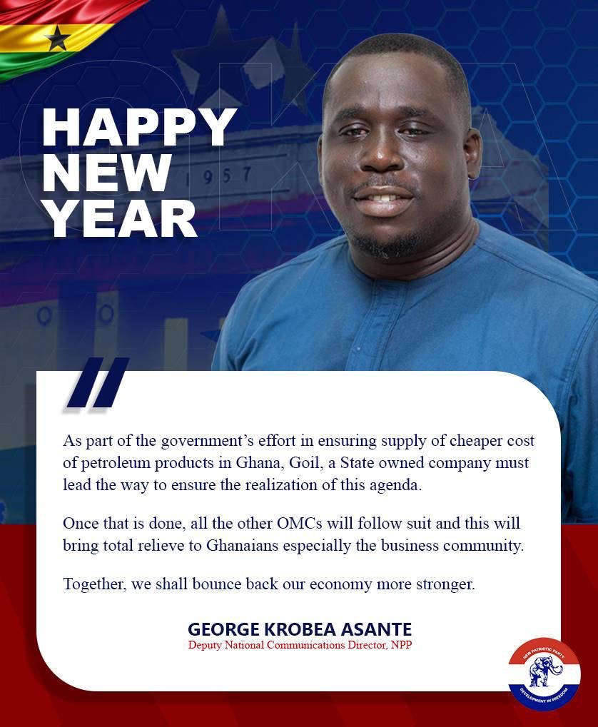 As part of the government’s effort in ensuring supply of cheaper cost of petroleum products in Ghana, Goil, a State owned company must lead the way to ensure the realization of this agenda.

Together, we shall bounce back our economy stronger.