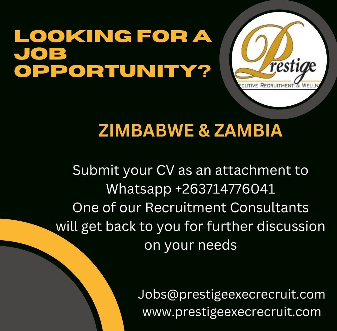 corporatefarmg1's tweet image. Good news

Job Search Email address is now working. Please go ahead and Email your CV to

jobs@prestigeexecrecruit.com

DO NOT attach certificates at this point.
Please share the flyer/tweet/ad