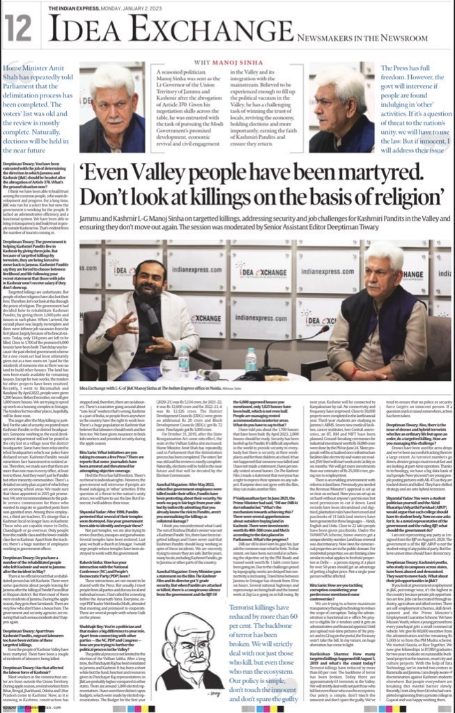 AdityaRajKaul's tweet photo. 4 innocent Hindus including a child were killed today by Islamist terrorists in Rajouri of Jammu &amp; Kashmir. 6 injured. This is second terror attack by Jihadis in less than 36 hours. Yet J&amp;K Lt. Governor Manoj Sinha tells us not to look at these killings on the basis of religion. https://t.co/q3j5dJk06b